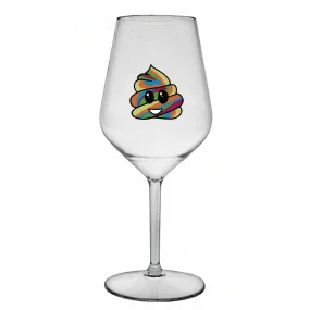 DUHOVÉ VESELÉ EE - priehľadný nerozbitný pohár na víno 470 ml DUHOVÉ VESELÉ EE - priehľadný nerozbitný pohár na víno 470 ml