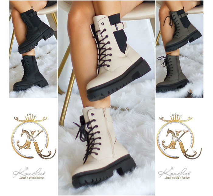 Trendy ancle boots to tie