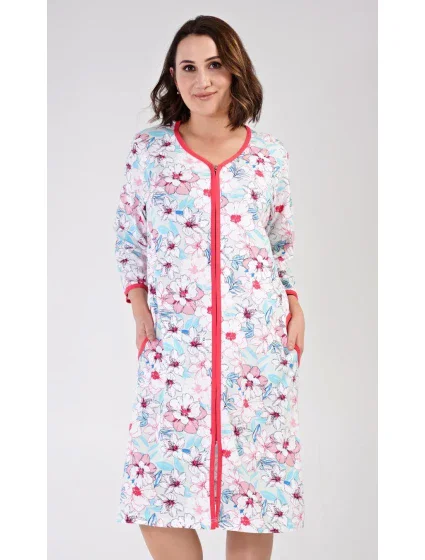 Dámské domácí šaty s tříčtvrtečním rukávem model 18316210 - Vienetta
