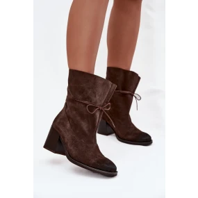 Boty na podpatku model 220704 Step in style Boty na podpatku model 220704 Step in style