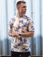 FashionStreet béžové moro pánské tričko RX5589 FashionStreet béžové moro pánské tričko RX5589