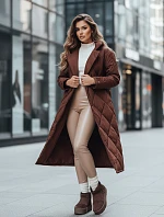 Kurtka damska WARMISSA pikowana brązowa FashionStreet TY4917z