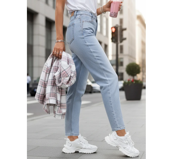 Dámské džíny mom fit světle modré FashionStreet UY2859