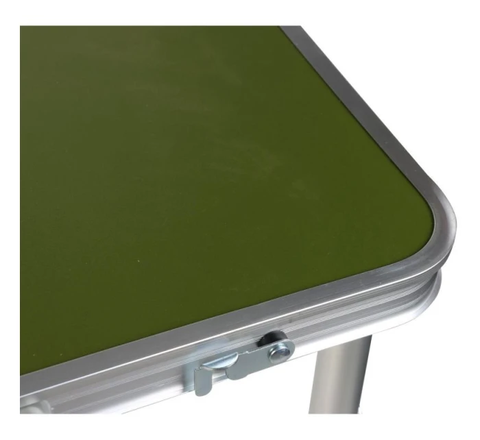 SKLÁDACÍ KEMPINGOVÝ TURISTICKÝ STŮL 120X60X70/62/55CM ZELENÝ