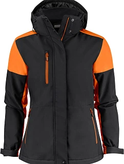 Prime Padded Softshell Women Dámská zimní softshellová bunda model 22453263 black/orange - Printer