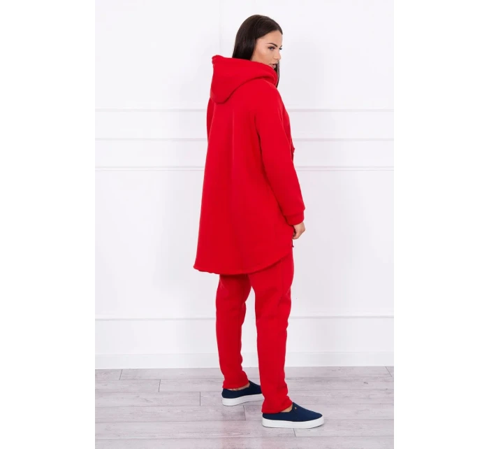 Sada pytlovitých kalhot červená Sada pytlovitých kalhot červená