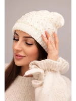 Dámská čepice Amira K359 ecru