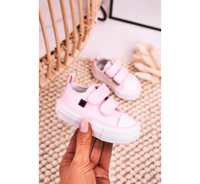 Dětské Tenisky Na Suchý Zip BIG STAR model 21545409 Růžové - Big Star Shoes Dětské Tenisky Na Suchý Zip BIG STAR model 21545409 Růžové - Big Star Shoes
