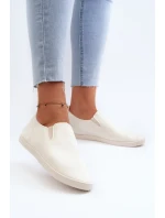 Dámské tenisky Trampky Slip-On Beige Lovinia