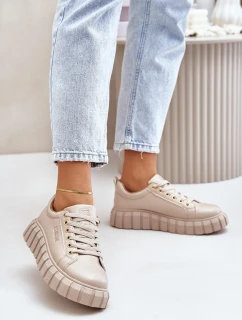 Zateplené dámské sneakersy Big Star model 21675779 béžové - Big Star Shoes