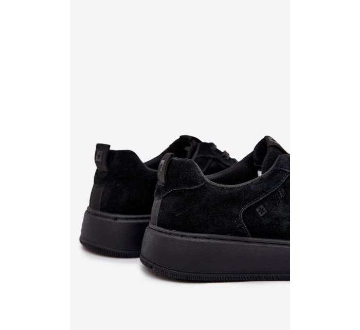 Pánské Sneakersy Na Platformě Zamszové Big Star OO174012 Černé