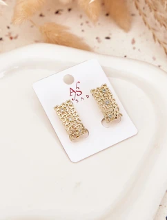 Dámské náušnice z chirurgické oceli zlaté