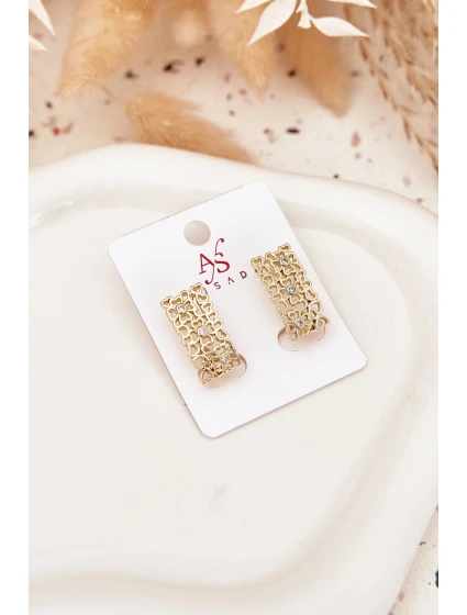 Dámské náušnice z chirurgické oceli zlaté Dámské náušnice z chirurgické oceli zlaté