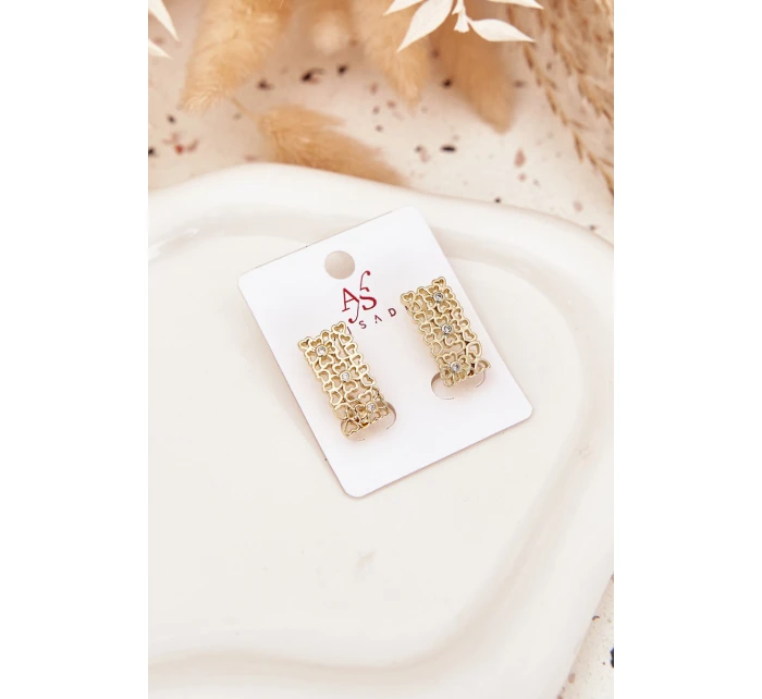 Dámské náušnice z chirurgické oceli zlaté Dámské náušnice z chirurgické oceli zlaté