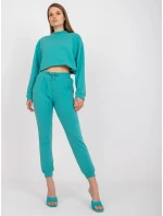Teplákové kalhoty AP DR A 003 tyrkysové