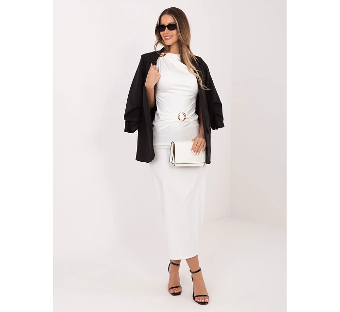 Sukienka IT SK model 22074612 ecru - FPrice Sukienka IT SK model 22074612 ecru - FPrice