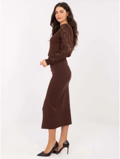 Spódnica PM SD model 21787896 brązowy - FPrice