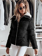 Dámská zimní manšestrová bunda TRENDYGLAM černá FashionStreet TY4357