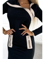 dámské šaty se třemi zipy model 18899077 - numoco