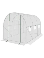 Krycí plachta pro zahradní tunel 200x300x200 cm BÍLÁ Krycí plachta pro zahradní tunel 200x300x200 cm BÍLÁ