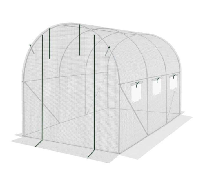 Krycí plachta pro zahradní tunel 200x300x200 cm BÍLÁ Krycí plachta pro zahradní tunel 200x300x200 cm BÍLÁ