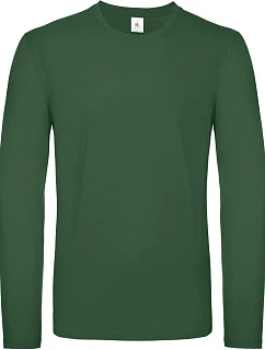 B&C #E150 LSL Tričko s dlouhým rukávem 01.005T bottle green