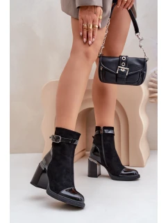 Dámské Boty Zateplené Na Podpatku Černé D&A model 21674433 - S.Barski