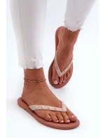 Dámské ploché flexibilní žabky ZAXY Růžové Dámské ploché flexibilní žabky ZAXY Růžové