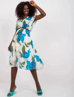 Dámské šaty DHJ SK N13198 2.64P modro-bílé - FPrice