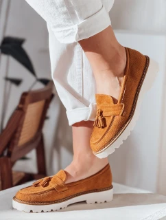 Dámské otevřené mokasíny camel Dstreet model 21984196 - FashionStreet