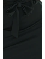 šaty s asymetrickou sukní a páskem KHAKI model 21222751 - numoco