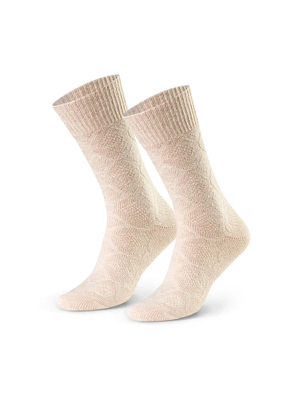 Ponožky model 19062743 Light Beige - Steven Ponožky model 19062743 Light Beige - Steven