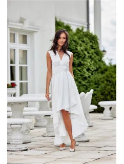 Večerní šaty SUK0410 bílé - Roco Fashion