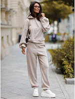 Komplet damski z kapturem i beżowy model 22387025 - FashionStreet