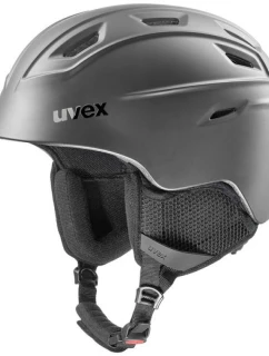 Lyžařská přilba Unisex uvex fierce s odnímatelným antialergickým polstrováním šedá (56/6/225/20)