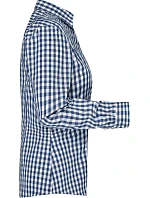 Daiber JN 616 Popelínová kostkovaná halenka s dl. rukávem 02.0616 navy/white Daiber JN 616 Popelínová kostkovaná halenka s dl. rukávem 02.0616 navy/white
