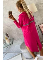 Sukně s delšími zády fuchsiová
