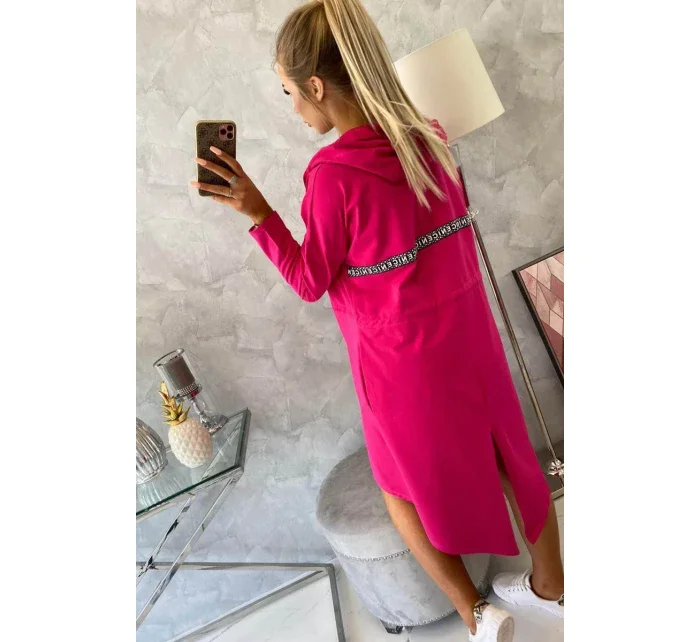 Sukně s delšími zády fuchsiová