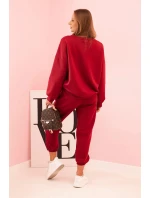 Komplet mikina + kalhoty máslově švestková Komplet mikina + kalhoty máslově švestková