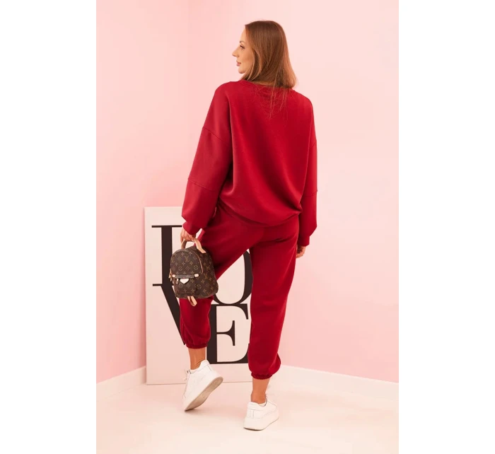 Komplet mikina + kalhoty máslově švestková Komplet mikina + kalhoty máslově švestková