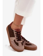 Kožené semišové barefoot tenisky dámské model 21711165 hnědé - Zazoo