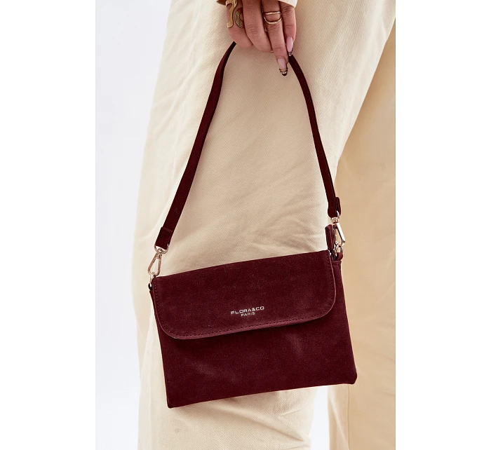 Malá Kabelka Listonoška z Eko Semiše Bordó Lucelle