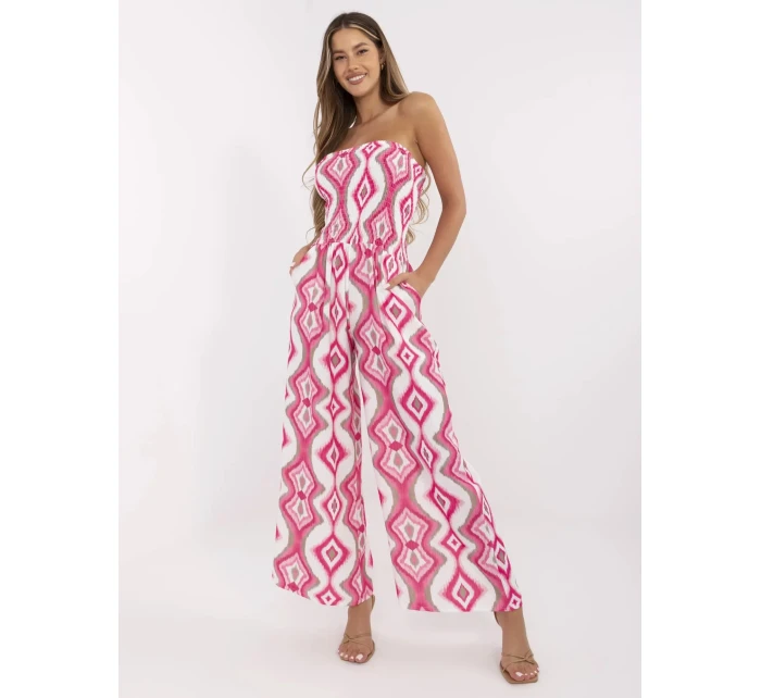 Kombinezon MI KO model 21121845 biało różowy - FPrice