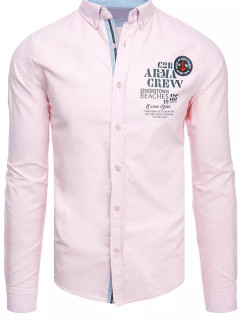 Růžová pánská košile Dstreet DX2299