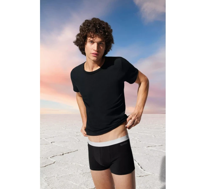 Pánské boxerky GO ABC 2.0 Hipster 6P - BLACK - černé 0004 - SLOGGI