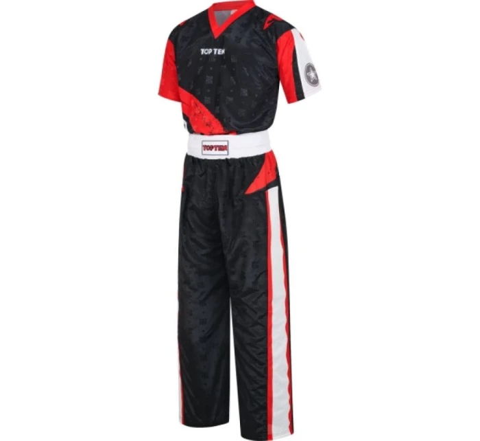 TOP TEN "Urban Arts" kickboxerské oblečení černo-červené (WAKO APPROVED new)