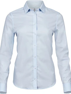 Tee Jays TJ 4025 Luxusní elastická halenka s dlouhým rukávem 18.4025 light blue