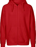 Neutral O 63301 Pánská mikina s kapucí z bio bavlny 77.6331 red
