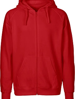 Neutral O 63301 Pánská mikina s kapucí z bio bavlny 77.6331 red