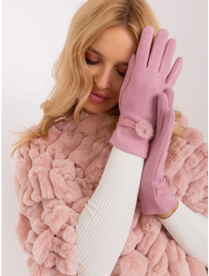 Rękawiczki AT RK model 19367921 jasny różowy - FPrice Rękawiczki AT RK model 19367921 jasny różowy - FPrice